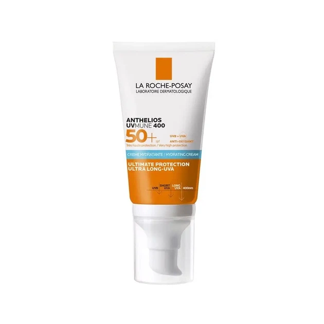 Солнцезащитный крем La Roche-Posay Anthelios UVMune 400 SPF50+ Hydrating Cream 50 ml - Фото 1 Солнцезащитный крем La Roche-Posay Anthelios UVMune 400 SPF50+ Hydrating Cream 50 ml - изображение 1