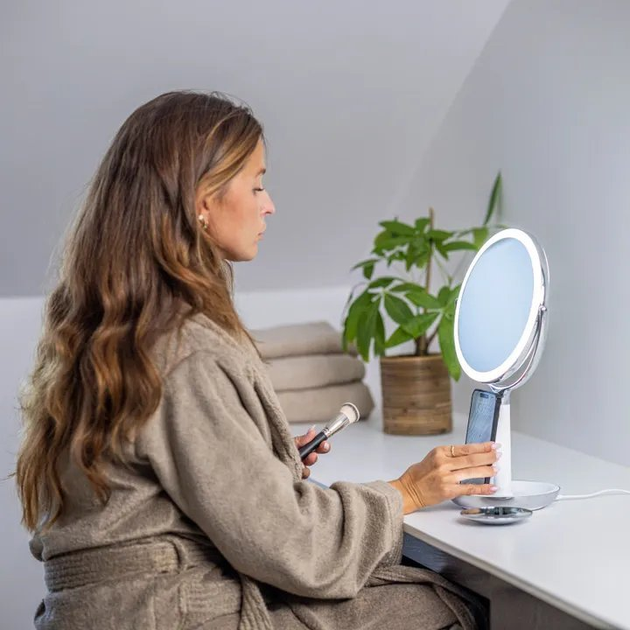 Дзеркало косметичне з підсвічуванням Sharper Image Spastudio vanity (1239009871) - зображення 3