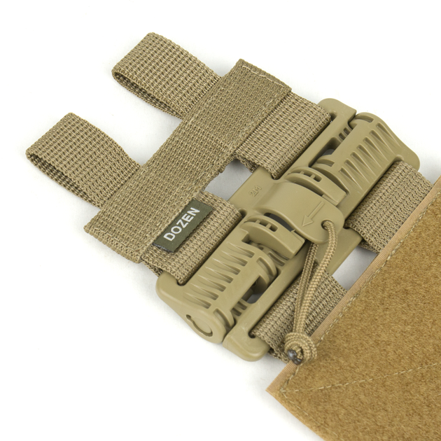 Адаптер системи швидкого бічного скидання Dozen Quick Release System Kit - VELCRO (комплект — 2 шт.) "Coyote" - зображення 3