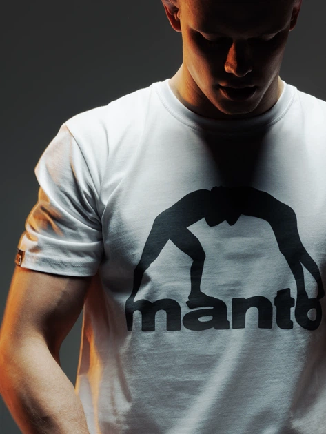 Футболка MANTO t-shirt VIBE 25 white-grey XL - зображення 2