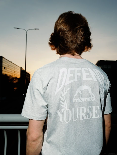Футболка MANTO t-shirt DEFEND 25 Heather Grey S - зображення 6
