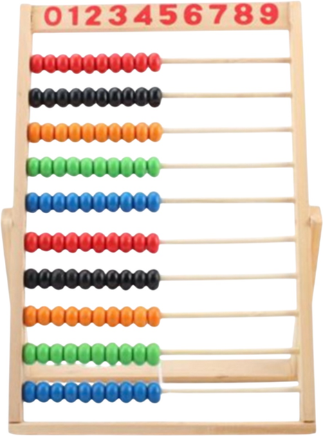 Liczydło szkolne Lean Toys drewniane Kolorowe (5905991036142) - obraz 2