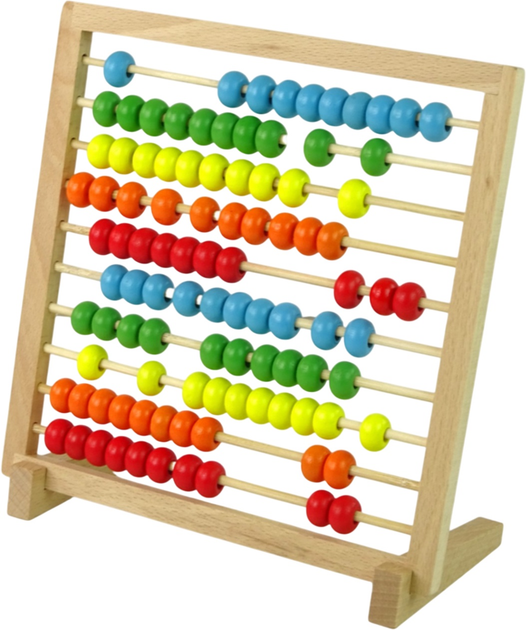 Liczydło szkolne Lean Toys drewniane Kolorowe (5905679075524) - obraz 3