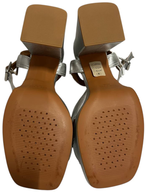 Sandaly damskie na slupku Geox D35RHB000Y2-C1007 38 24.7 cm Srebrne (8056206233430) (955555909400226) - Outlet - obraz 4
