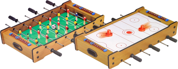 Стіл для гри Lean Toys 2 в 1 Настільний футбол і аерохокей 60.5 x 51 x 10 см (5905679072271) - зображення 3