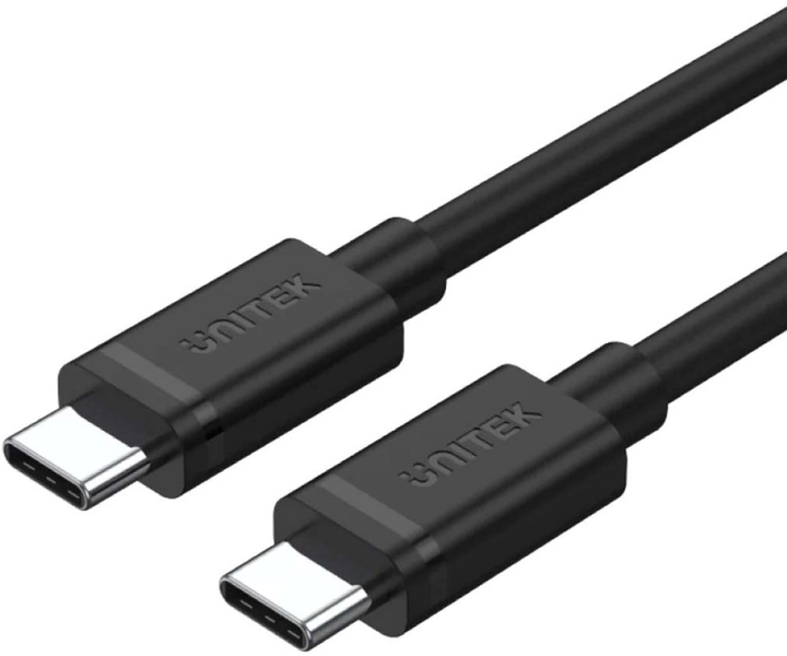 Kabel Unitek USB Type-C - USB Type-C 3.2 Gen 1 PD 100 W 2 m Black (Y-C477BK01-2M) - obraz 3