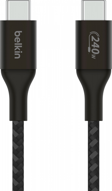 Кабель Belkin BoostCharge 240W USB Type-C - USB Type-C 1 м Black (CAB015BT1MBK) - зображення 1