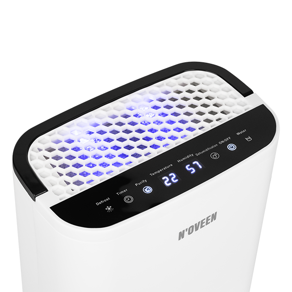 Осушитель и очиститель воздуха Noveen DH350 20 кв.м 70 Вт 220-240 В, 50/60 Гц 1,5 л / сутки белый с черным - изображение 4