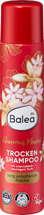 Сухий шампунь - спрей для волосся Balea Trocken Shampoo Glamorous moment тривала свіжість( східно-квітковий аромат ) 200 ml - зображення 2