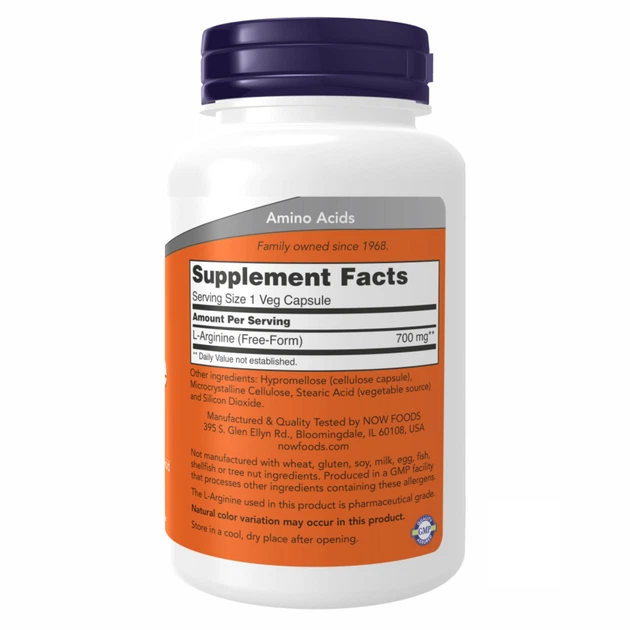 Комплекс амінокислот L-Arginine 700mg - 180 vcaps - зображення 2