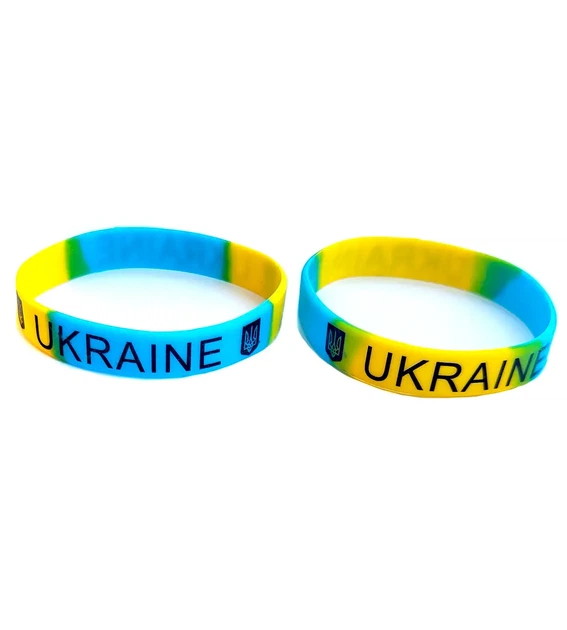 Браслет Ukraine силиконовый 11 мм ширина - Фото 2 Браслет Ukraine силиконовый 11 мм ширина - изображение 2
