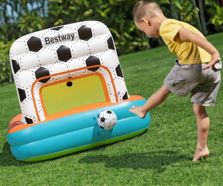 Dmuchany plac zabaw z piłkami Bestway Kick 'N Swish 52728 120 x 107 x 84 cm (6941607368299) - obraz 4
