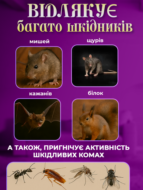 Отпугиватель мышей насекомых грызунов тараканов ультразвуковой электронный ультразвук от крыс звуковой прибор для отпугивания ловушка ловушка для помещения 2 шт в комплекте - Фото 2 Отпугиватель мышей насекомых грызунов тараканов ультразвуковой электронный ультразвук от крыс звуковой прибор для отпугивания ловушка ловушка для помещения 2 шт в комплекте - изображение 2