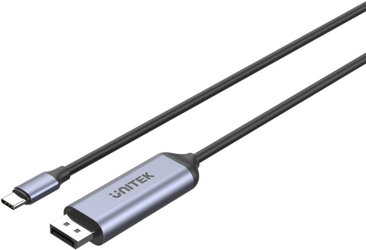 Кабель Unitek Bidirectional USB Type-C - DisplayPort 1.4 8K 60 Гц 1.5 м Black (V1423DGY01) - зображення 3