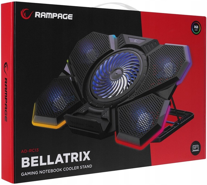 Підставка для ноутбука Rampage AD-RC13 BELLATRIX Black - зображення 7