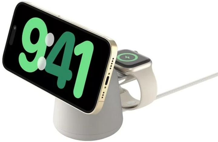 Bezprzewodowa ładowarka Belkin BoostCharge Pro 2-in-1 MagSafe 15W White (WIZ020VFH37) - obraz 7