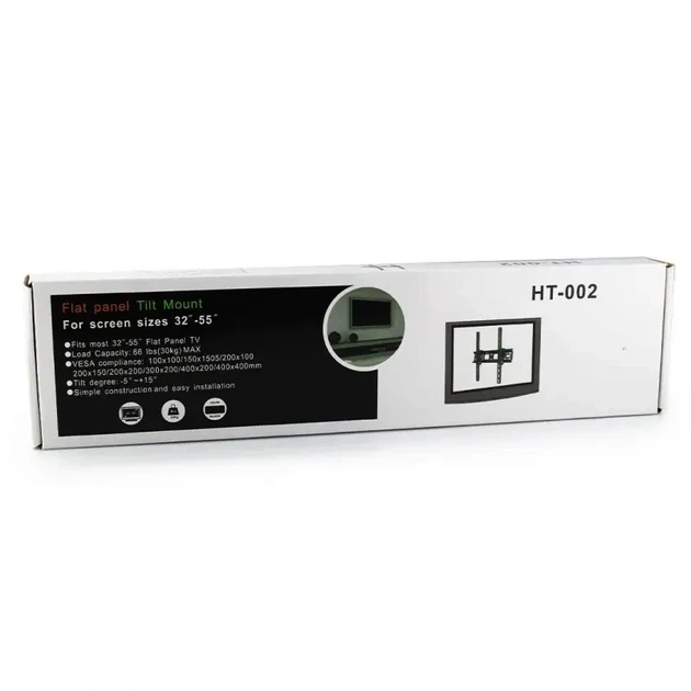 Крепление настенное c наклоном для ТВ HT-002 32-55" до 30 кг 8002 - изображение 11