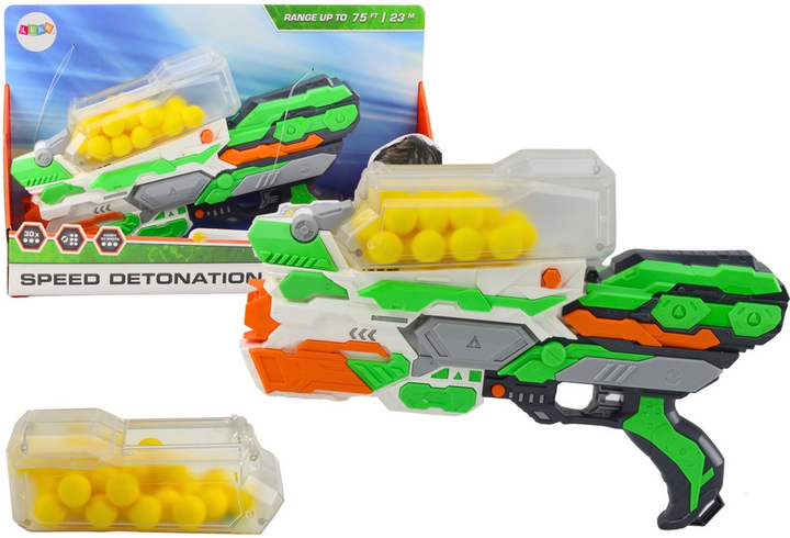 Пістолет LEAN Toys на м’які кульки 30 штук 11116 (5905991032151) - зображення 2