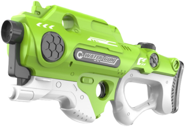 Karabin-pistolet na wodę elektryczny LEAN Toys automatyczny Zielony 24370 (5905991054986) - obraz 3