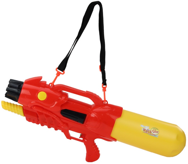Водний пістолет LEAN Toys великий з регульованим ремінцем 2850 мл Червоний 17809 (5905991006596) - зображення 1