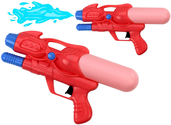 Водний пістолет LEAN Toys маленький з помпою 180 мл Рожевий 17813 (5905991006633) - зображення 2