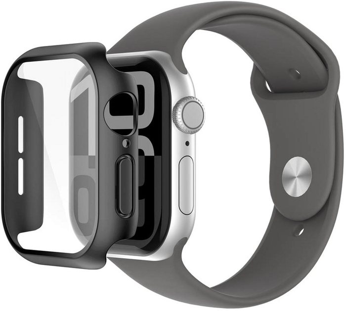 Захисне скло Belkin ScreenForce TemperedCurve 2-in-1 для Apple Watch 10 42 мм Black (OWA002HQBK) - зображення 1