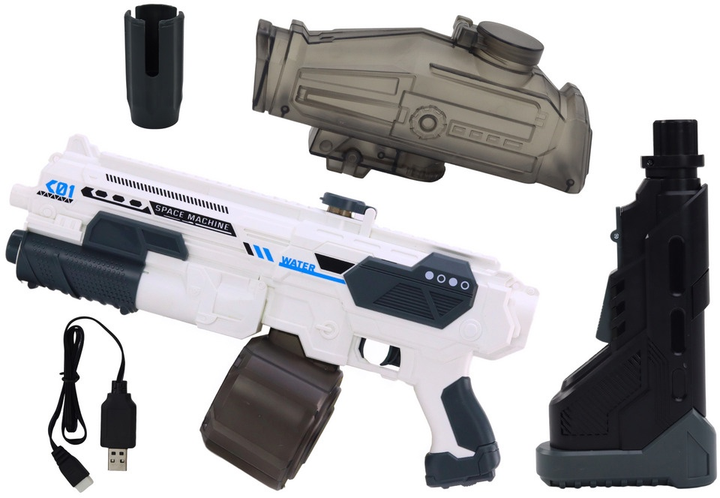 Водяний автомат LEAN Toys M416 Автомат Білий 17617 (5905991004660) - зображення 2