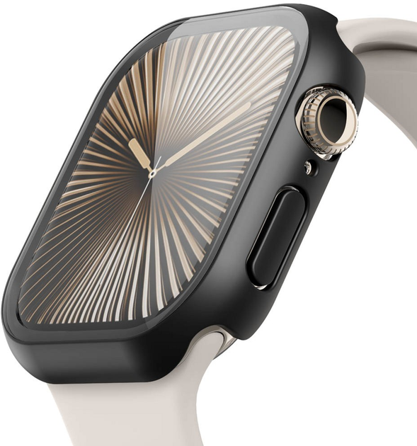 Захисне скло Belkin ScreenForce TemperedCurve 2-in-1 для Apple Watch 10 46 мм Black (OWA003HQBK) - зображення 3