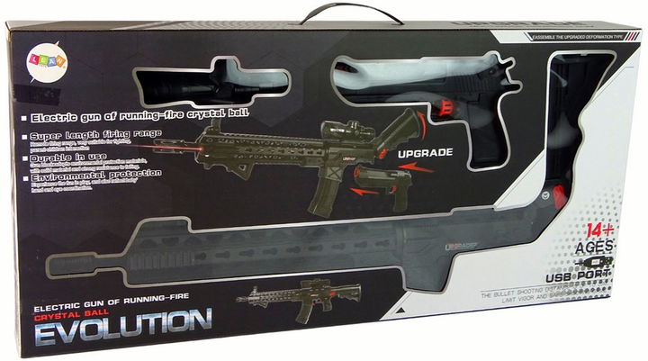 Karabin-pistolet LEAN Toys na kulki wodne z akcesoriami Czarny 16013 (5905679075593) - obraz 1