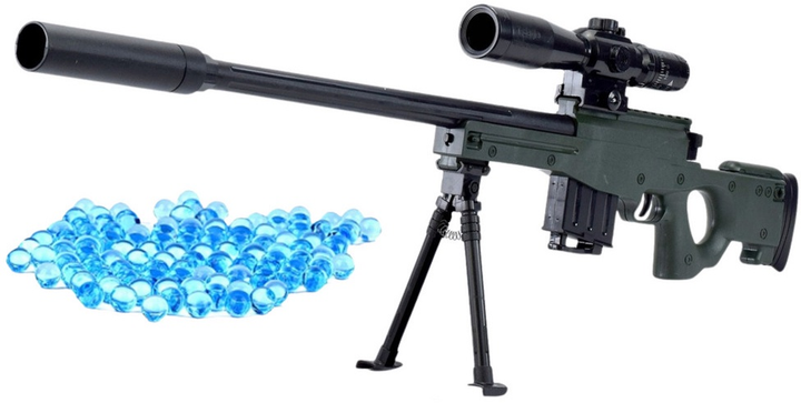 Karabin snajperski LEAN Toys Replika AWM ze stojakem 80 cm 24831 (5905991058816) - obraz 2
