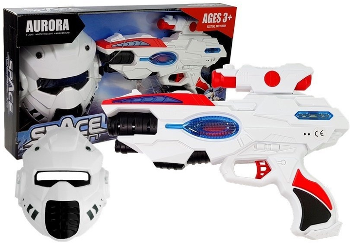 Pistolet laserowy LEAN Toys Space z maską 5085 (5907625589345) - obraz 3