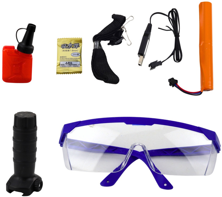 Karabin szturmowy LEAN Toys na kulki wodne hydrożelowe 86 cm Czarny 24265 (5905991054115) - obraz 4