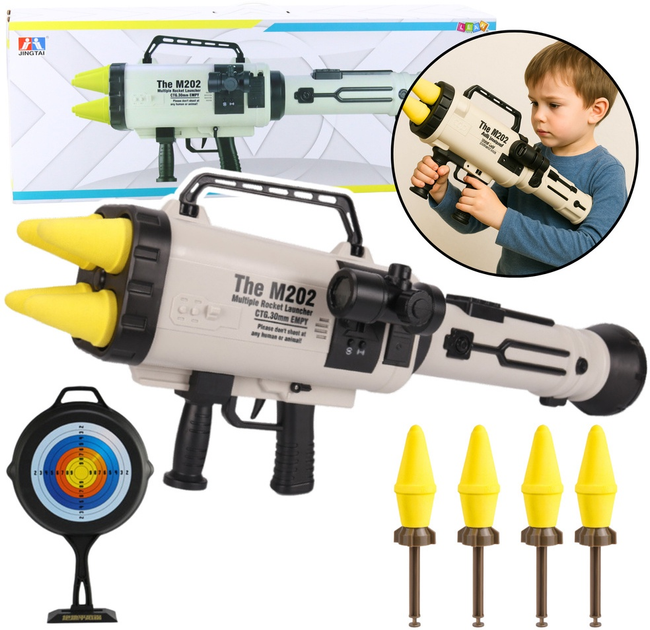 Ракетна установка LEAN Toys M202 з поролоновими снарядами 68 см 24288 (5905991054344) - зображення 2