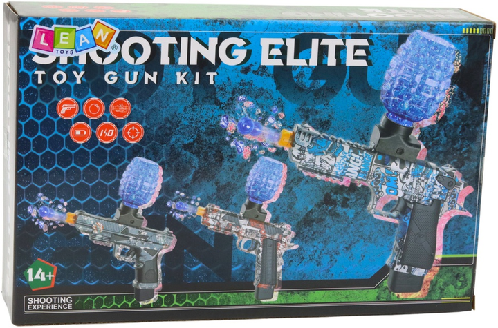 Pistolet elektryczny LEAN Toys na kulki wodne Grafitti Niebieski 24268 (5905991054146) - obraz 1