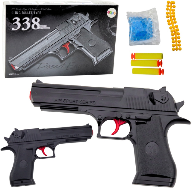Pistolet sportowy LEAN Toys 338 na strzałki piankowe i kulki wodne 24821 (5905991058717) - obraz 2