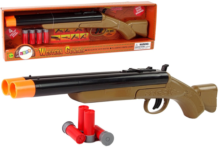 Ковбойська рушниця LEAN Toys з 4 набоями 13206 (5905323214088) - зображення 2
