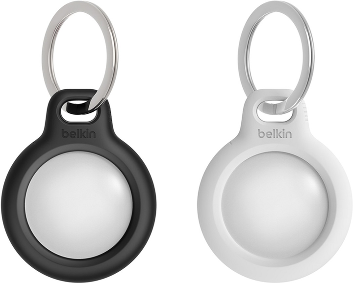 Брелок-тримач Belkin Secure AirTag Holder 2 шт Black/White (MSC002BTH35) - зображення 1