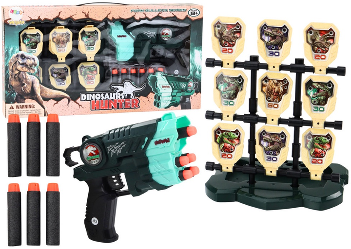 Zestaw do strzelania LEAN Toys z motywem dinozaurów Zielony 18938 (5905991019930) - obraz 2