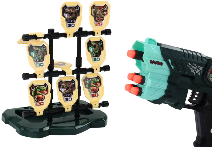 Zestaw do strzelania LEAN Toys z motywem dinozaurów Zielony 18938 (5905991019930) - obraz 4
