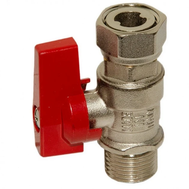 Шариковый кран прямой с накидной гайкой BIANCHI 1/2х1/2" внутренняя-внешняя резьба, red/красный (528M04040F) - Фото 2 Шариковый кран прямой с накидной гайкой BIANCHI 1/2х1/2" внутренняя-внешняя резьба, red/красный (528M04040F) - изображение 2