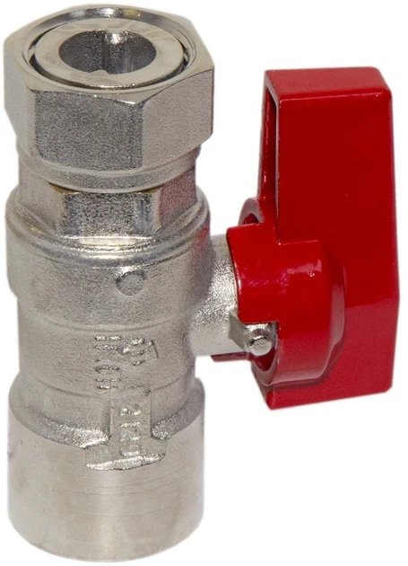 Шариковый кран прямой с накидной гайкой BIANCHI 1/2х1/2" внутренняя резьба, red/красный (528004040F) - Фото 2 Шариковый кран прямой с накидной гайкой BIANCHI 1/2х1/2" внутренняя резьба, red/красный (528004040F) - изображение 2