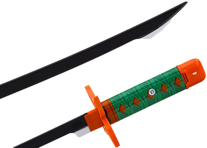 Miecz samurajski LEAN Toys Nichirin na baterie z dźwiękiem Zielony 11151 (5905991032212) - obraz 3