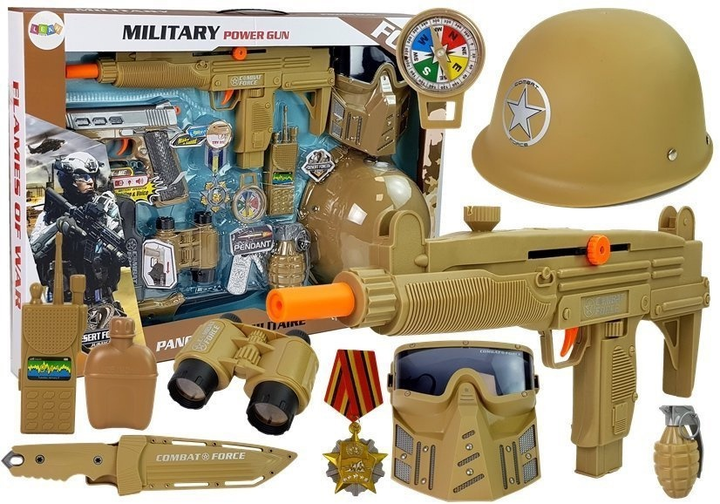 Ігровий набір LEAN Toys Military Power Gun з шоломом 7876 (5903802454673) - зображення 2