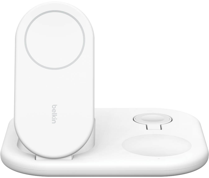 Ładowarka bezprzewodowa Belkin BoostCharge Magnetic 3w1 Qi2 15W White (WIZ029VFWH) - obraz 1