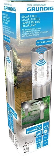 Lampa solarna LED z czujnikiem ruchu Grundig G718 Srebrna - obraz 6