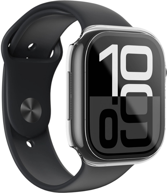 Чохол AMAZINGthing Radix Glass для Apple Watch 46mm із загартованим склом Transparent (4896238001386) - зображення 6