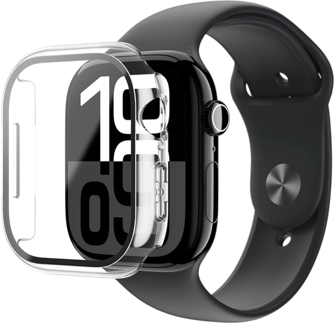 Чохол AMAZINGthing Radix Glass для Apple Watch 46mm із загартованим склом Transparent (4896238001386) - зображення 8
