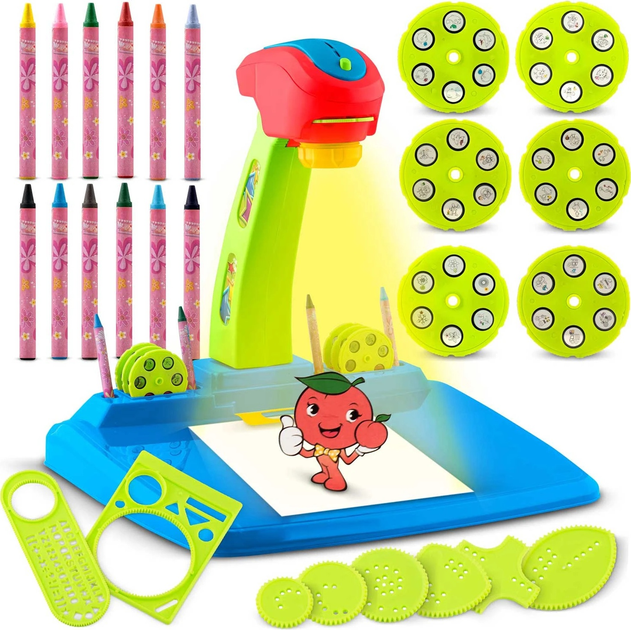 Projektor do nauki rysowania Ricokids 772000 Niebieski (5903890613013) - obraz 1