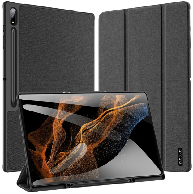Обкладинка DUX Ducis Domo для Samsung Galaxy Tab S8/S9 Ultra з функцією Smart Sleep та підставки Black (6934913000793) - зображення 2