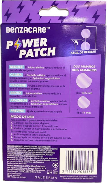 Punktowe plasterki Benzacare Power Patch na niedoskonałości 36 szt (3499320016575) - obraz 3